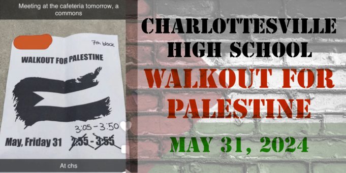 Charlottesville High School walkout for Palestine The Schilling Show